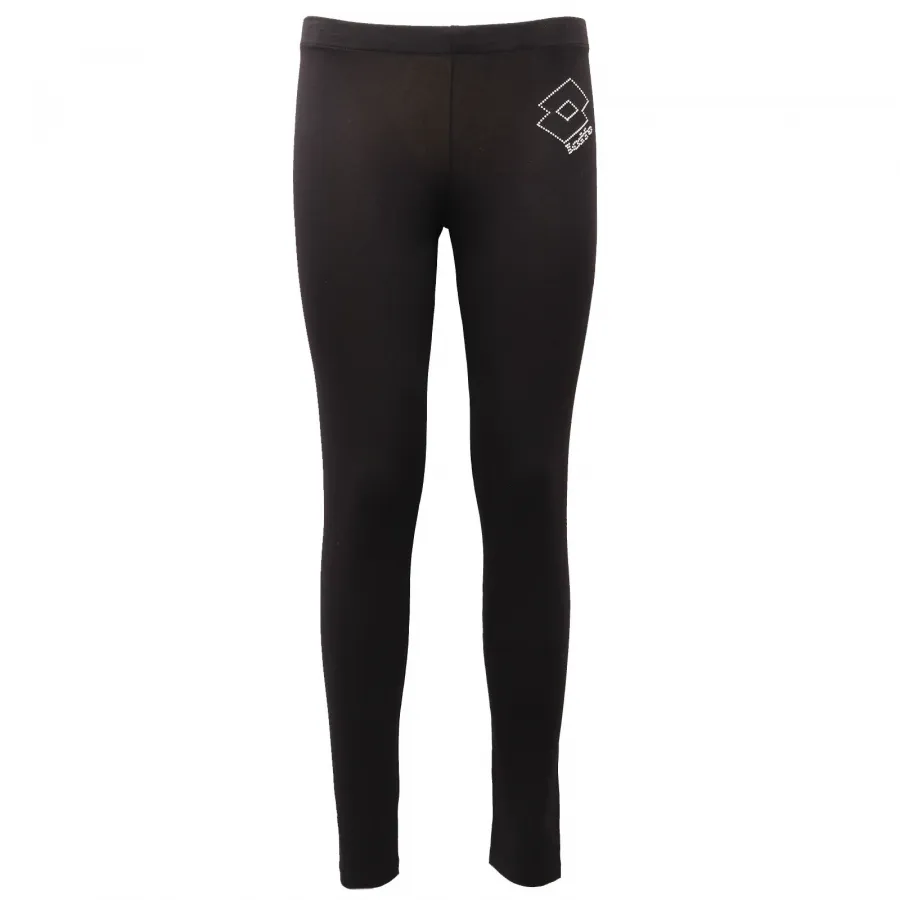 4935AE leggings donna  LOTTO black strass pants woman