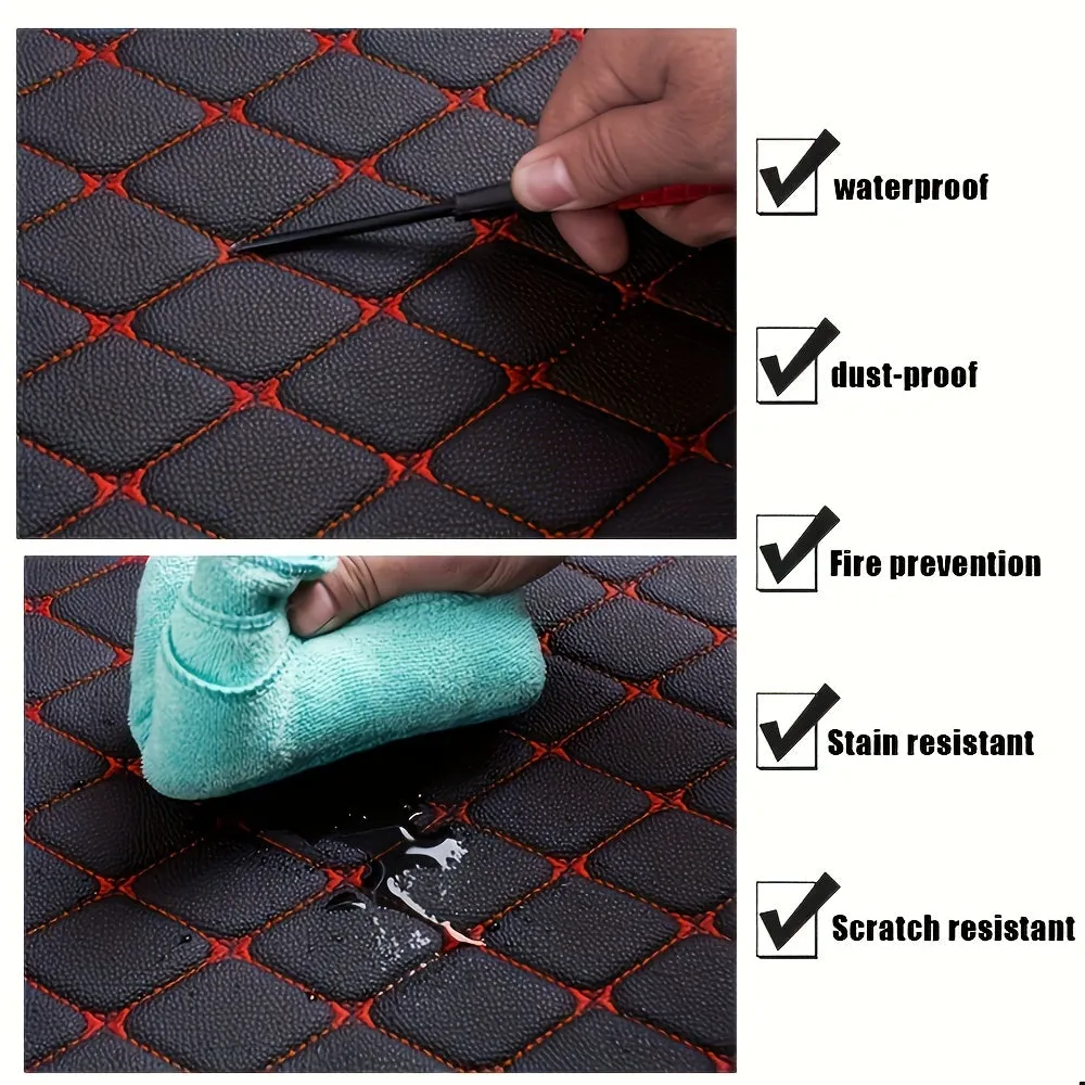 5pz Tappetini Per Auto Universali Impermeabili Anteriori Posteriori Set Completo Tappeti Auto In Pelle Accessori Interni