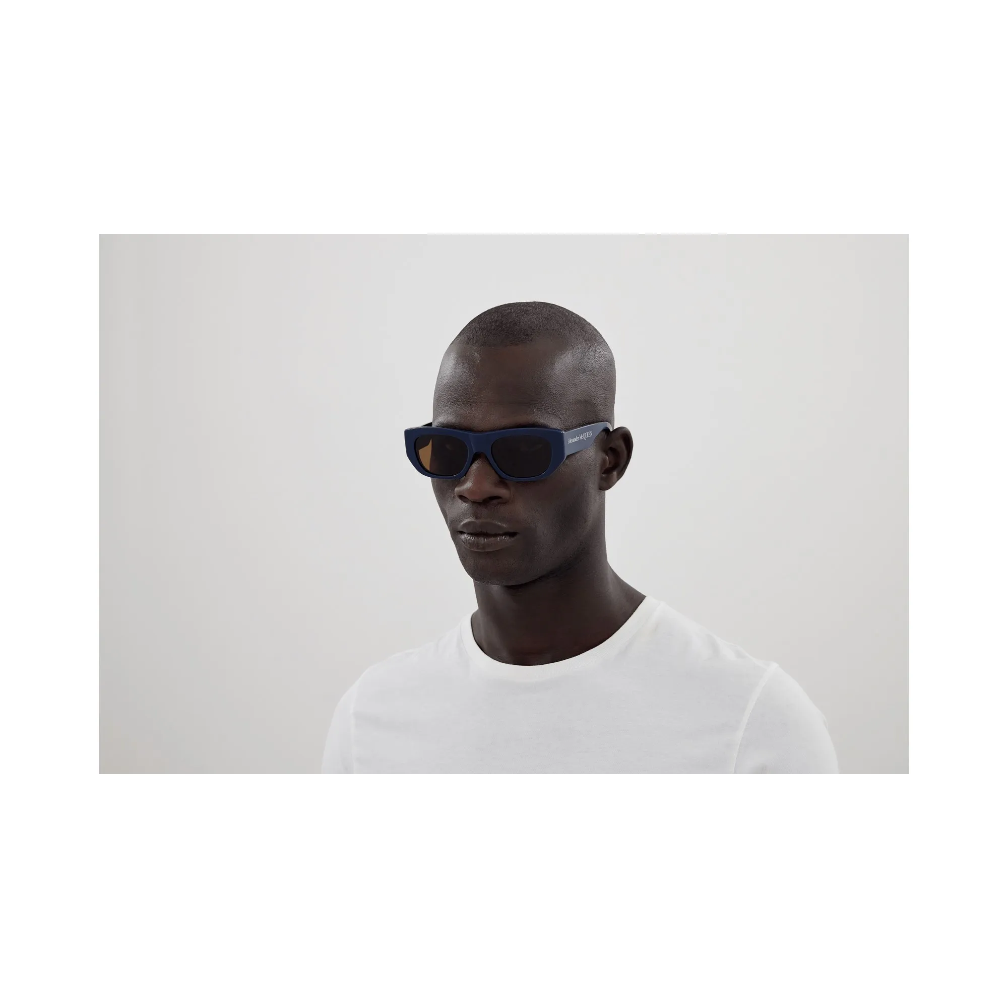   Alexander McQueen AM0450S - 003 Blu | Occhiale Da Sole Unisex 