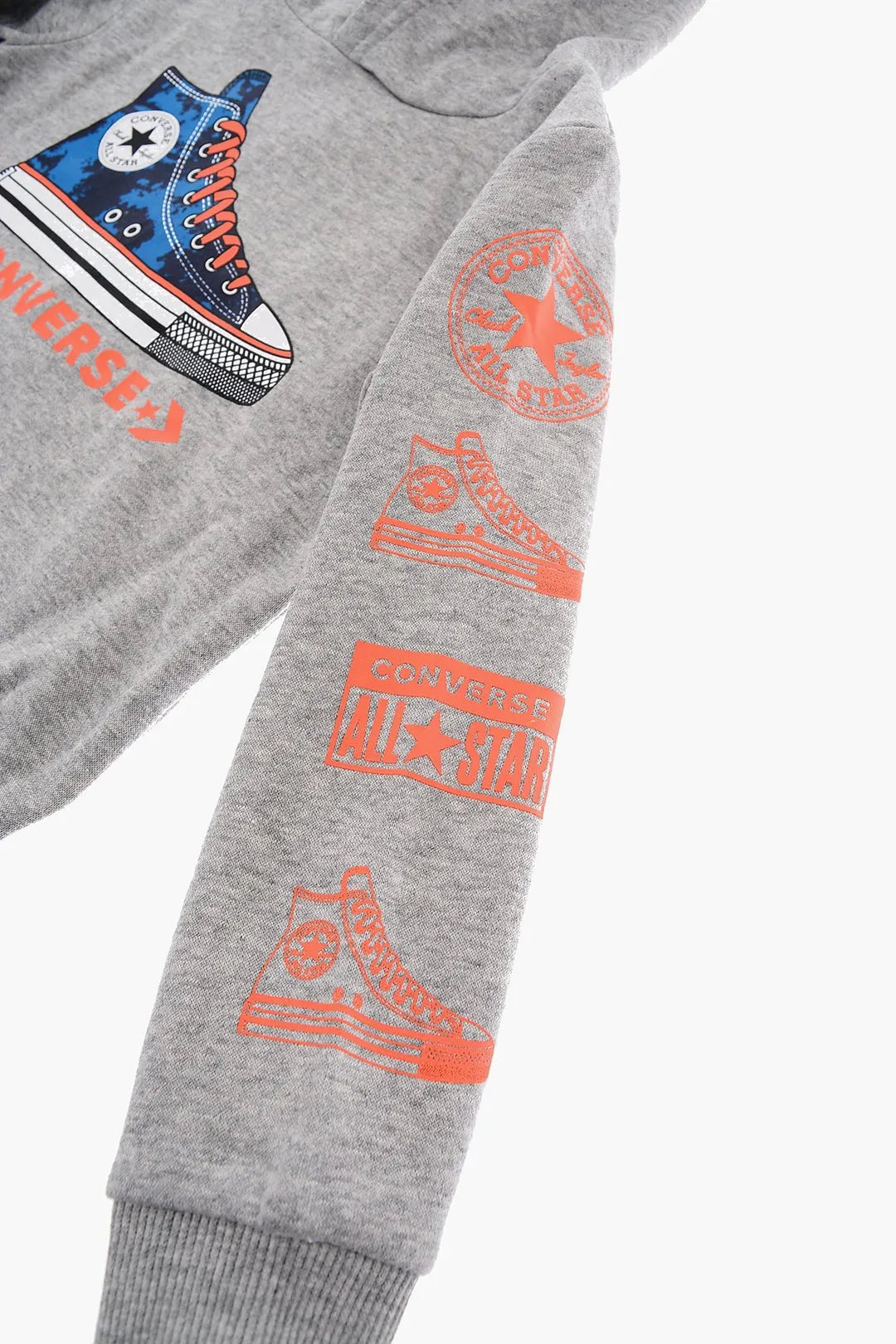 ALL STAR CHUCK TAYLOR Set Felpa con Cappuccio e Joggers in Cotone Felpato