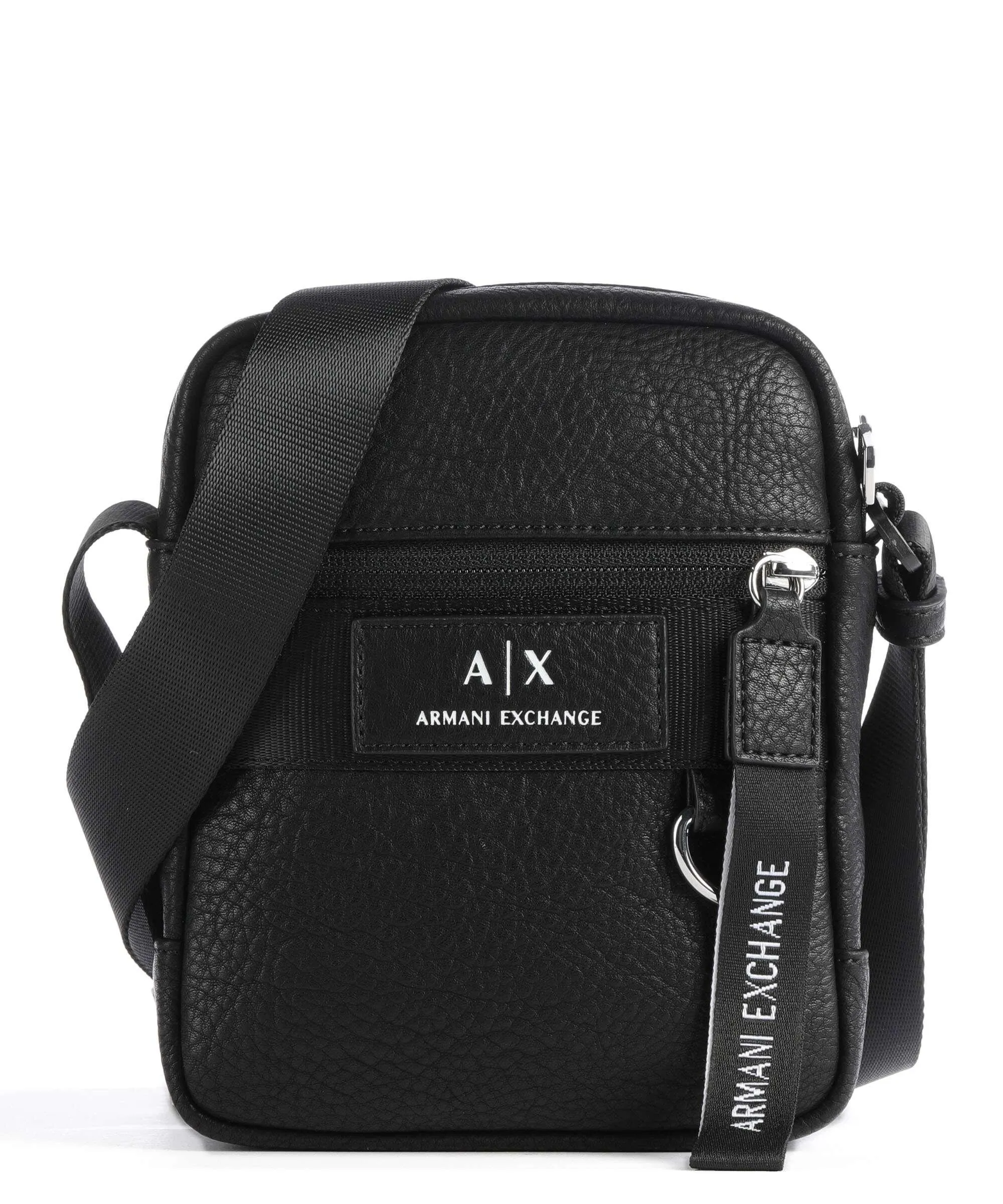  Armani Exchange Borsa a tracolla pelle sintetica nero  