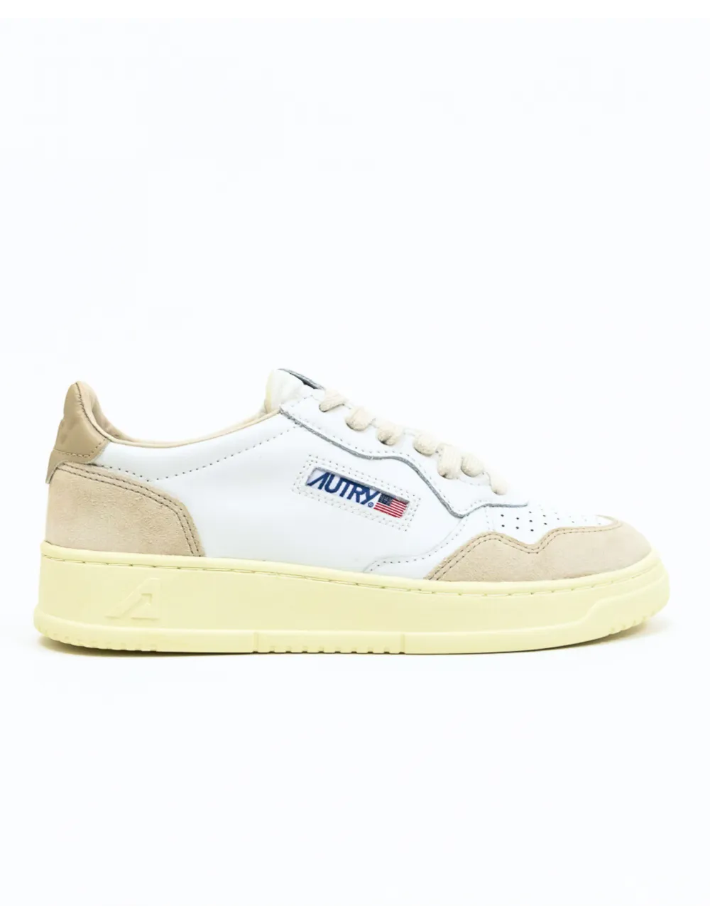 Autry - Scarpa Medalist Pelle/Suede Bianca/Beige Donna