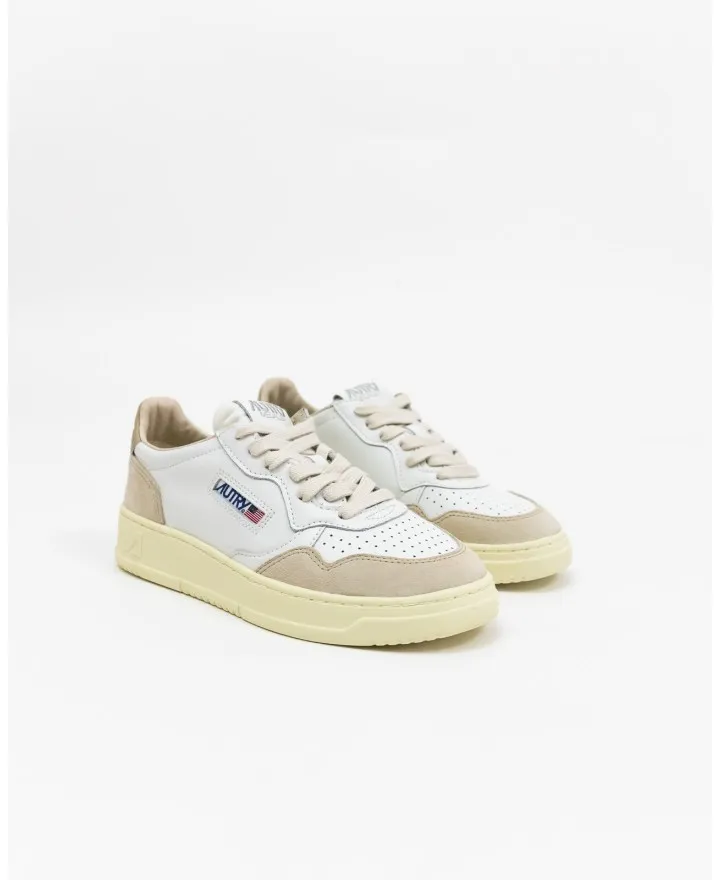 Autry - Scarpa Medalist Pelle/Suede Bianca/Beige Donna