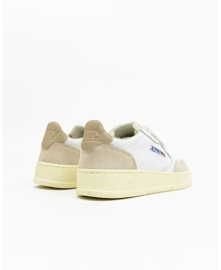 Autry - Scarpa Medalist Pelle/Suede Bianca/Beige Donna