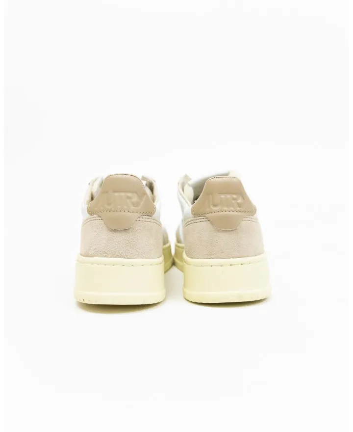 Autry - Scarpa Medalist Pelle/Suede Bianca/Beige Donna