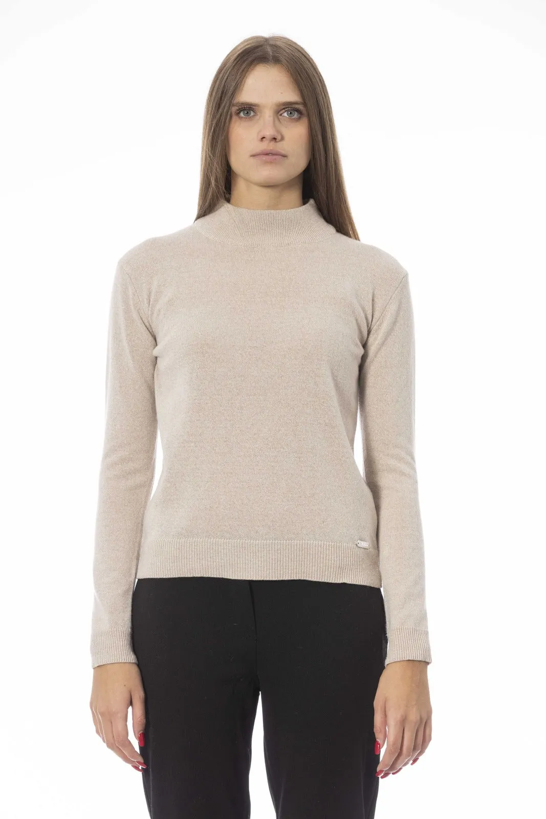 Baldinini Trend maglioncino lupetto beige   