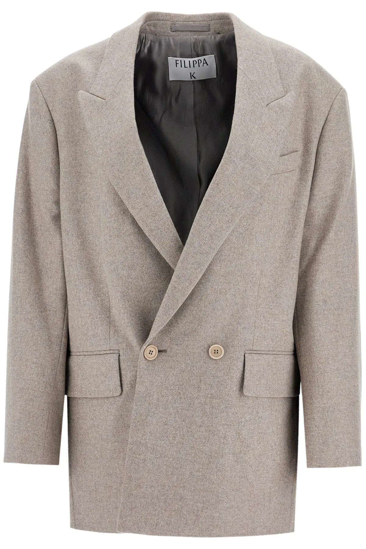 Blazer Doppiopetto In Flanella