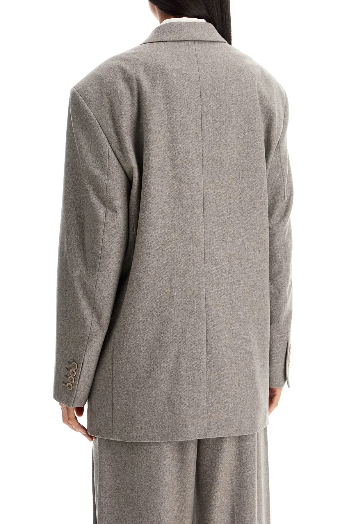 Blazer Doppiopetto In Flanella