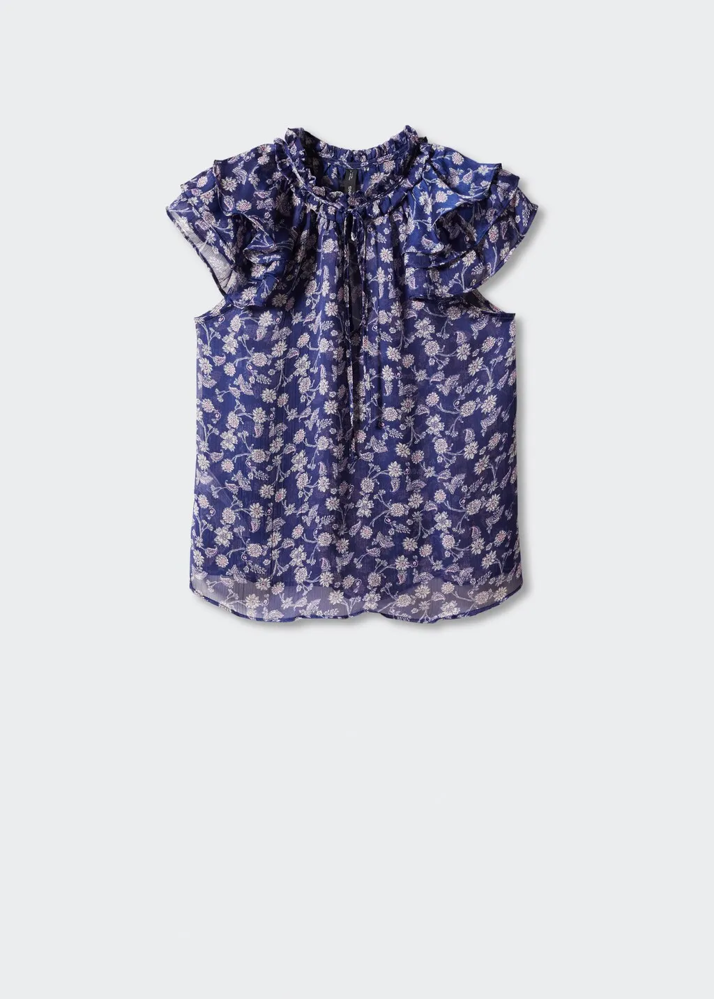 Blusa floreale volant