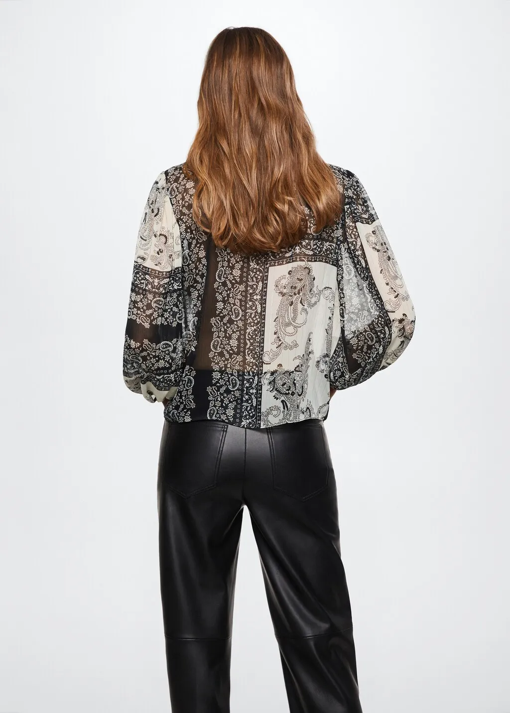 Blusa stampata fiocco