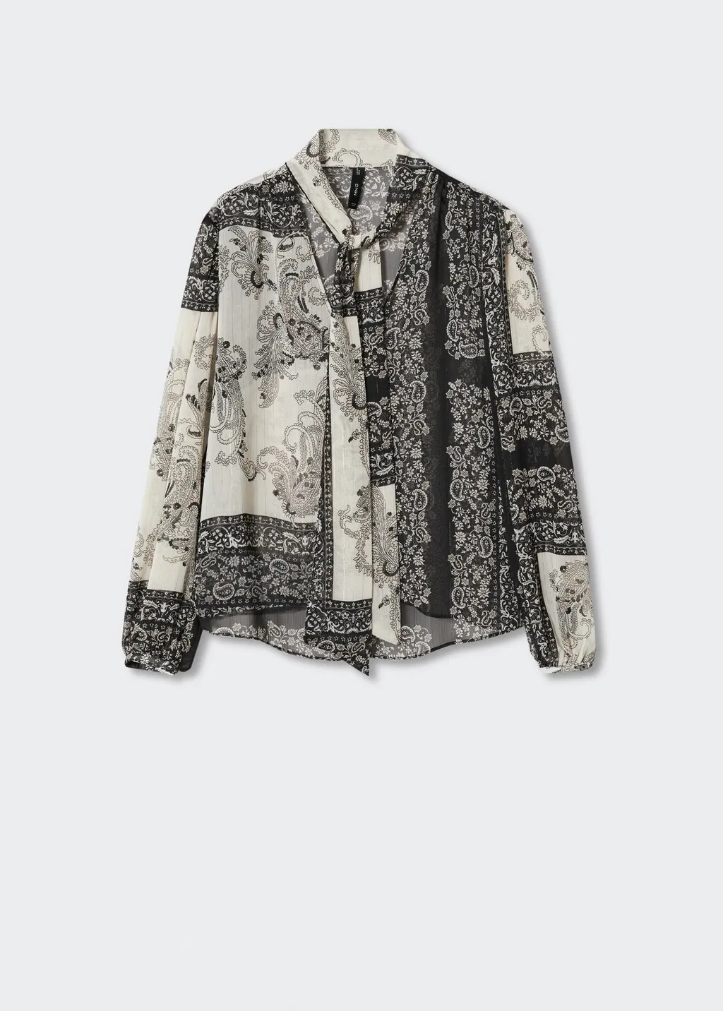 Blusa stampata fiocco