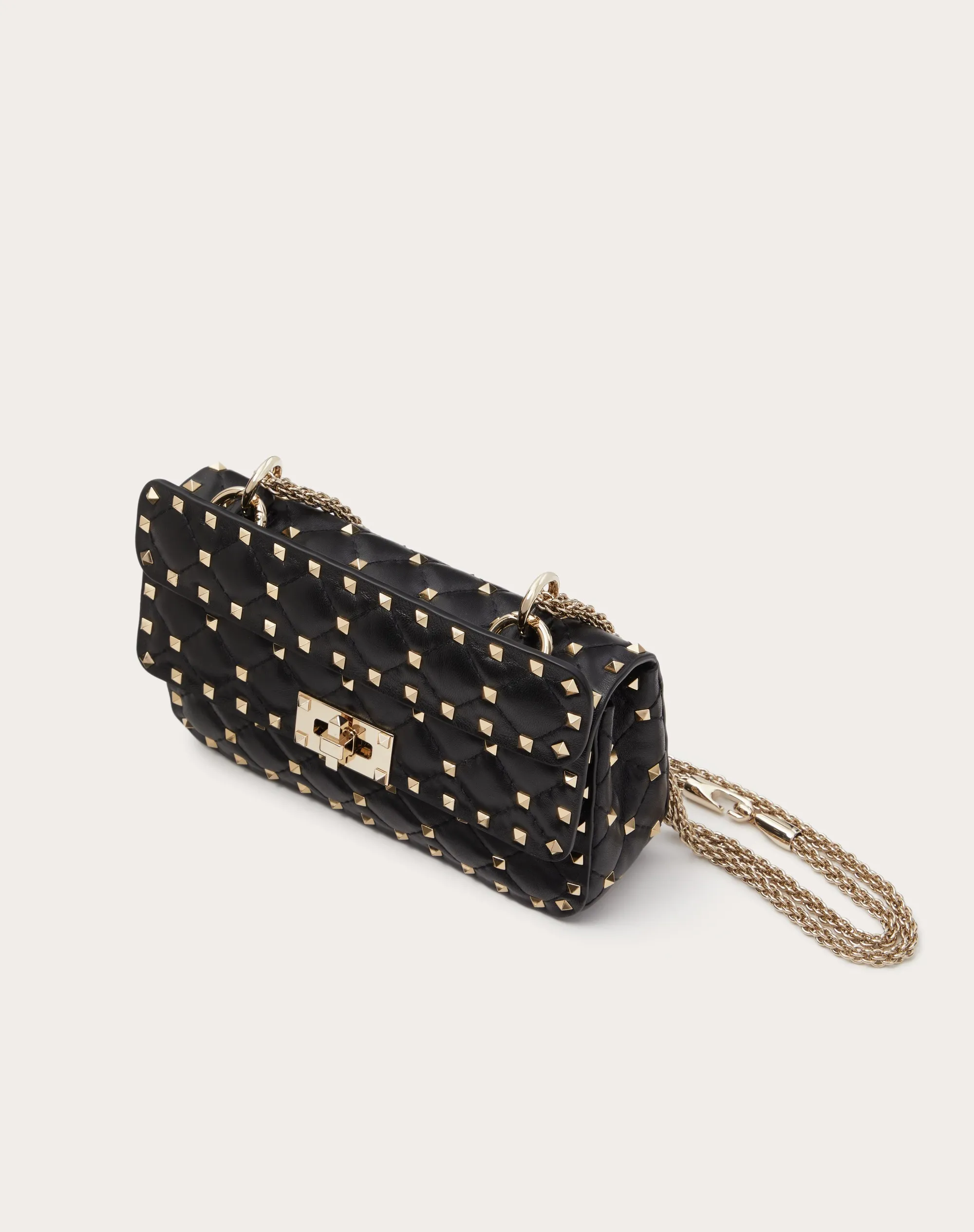 BORSA PICCOLA ROCKSTUD SPIKE IN NAPPA