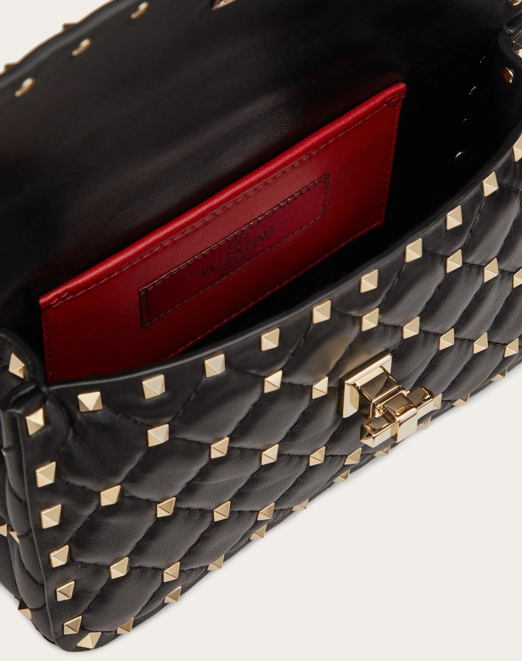 BORSA PICCOLA ROCKSTUD SPIKE IN NAPPA