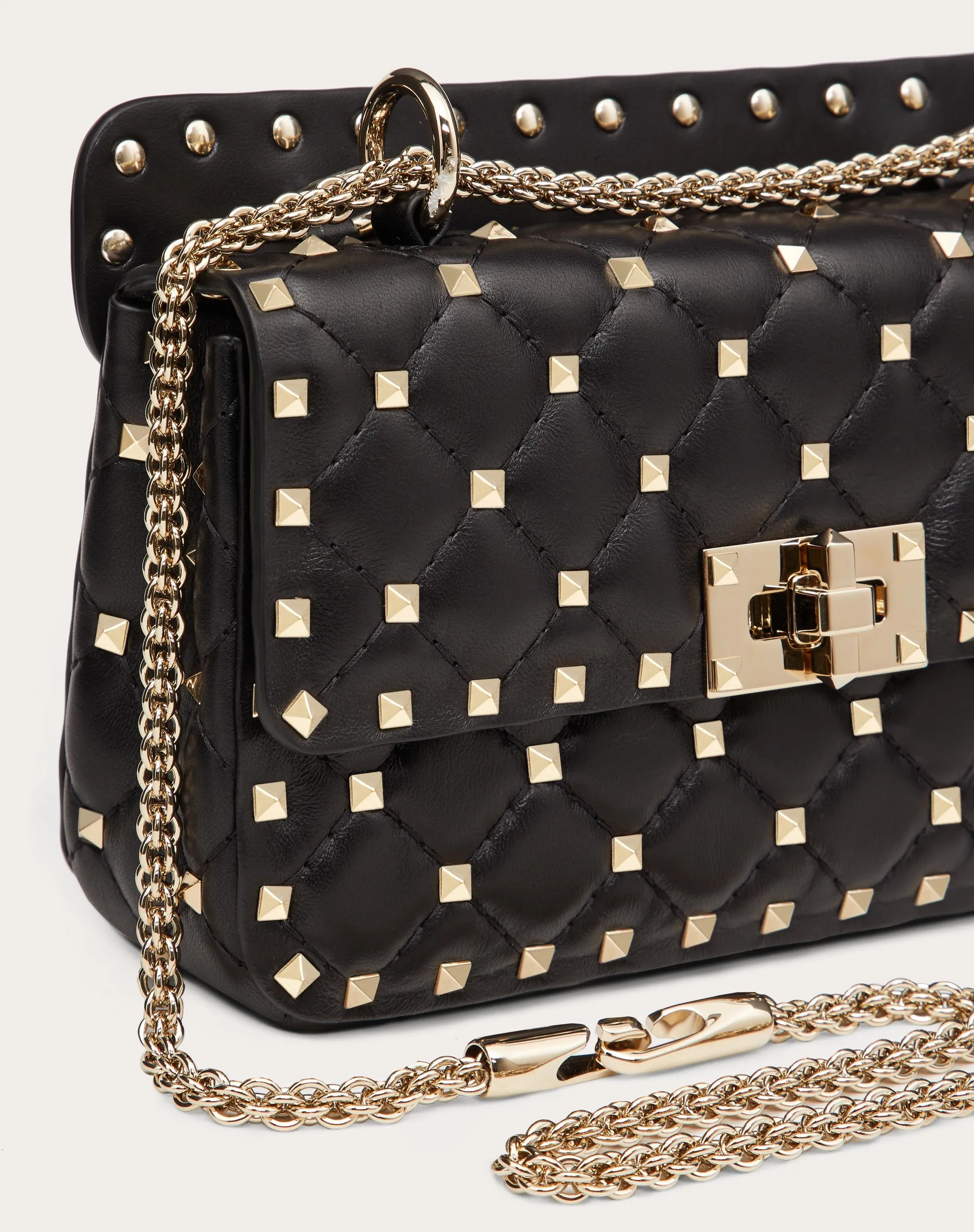 BORSA PICCOLA ROCKSTUD SPIKE IN NAPPA