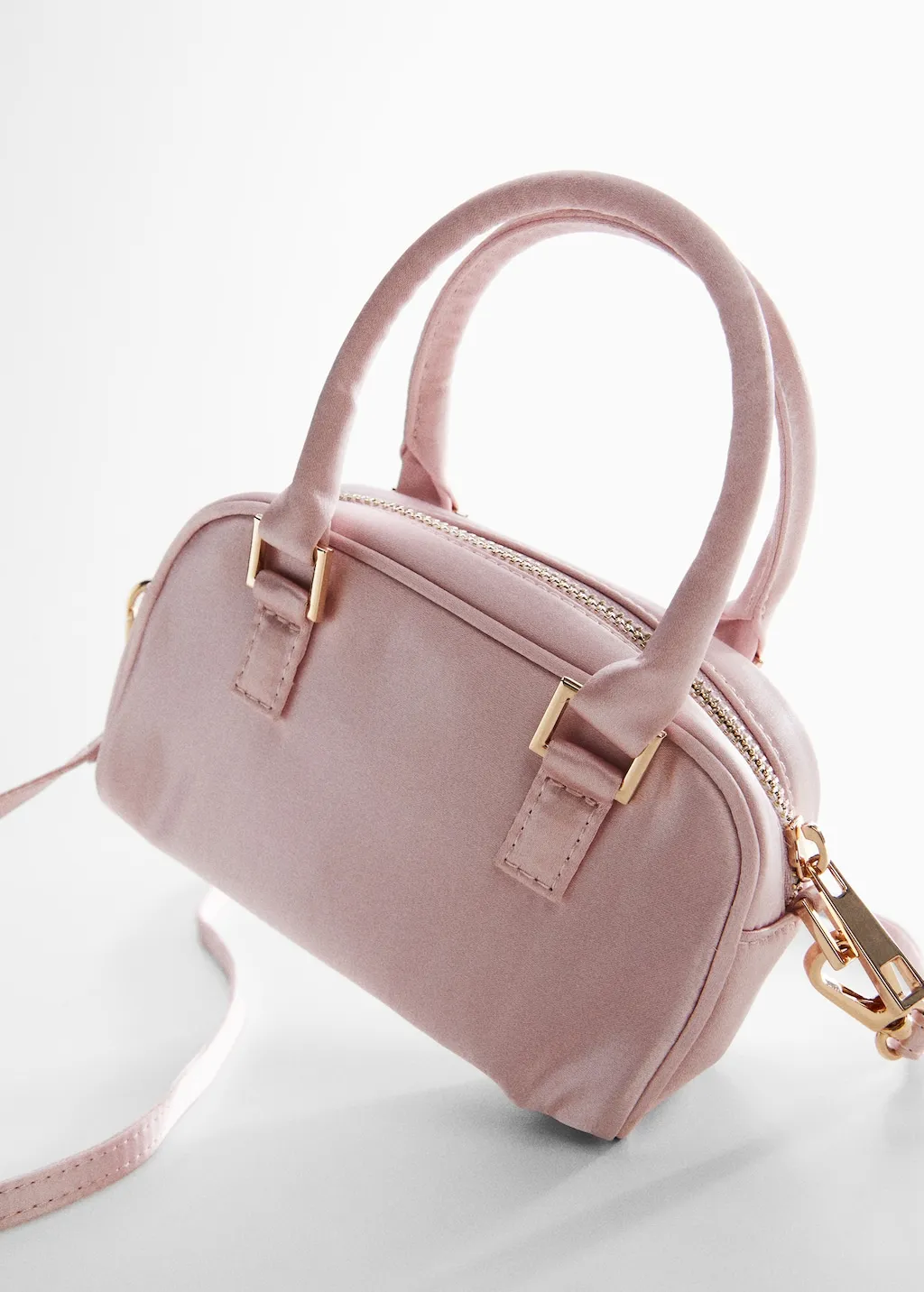 Borsa satin doppio manico