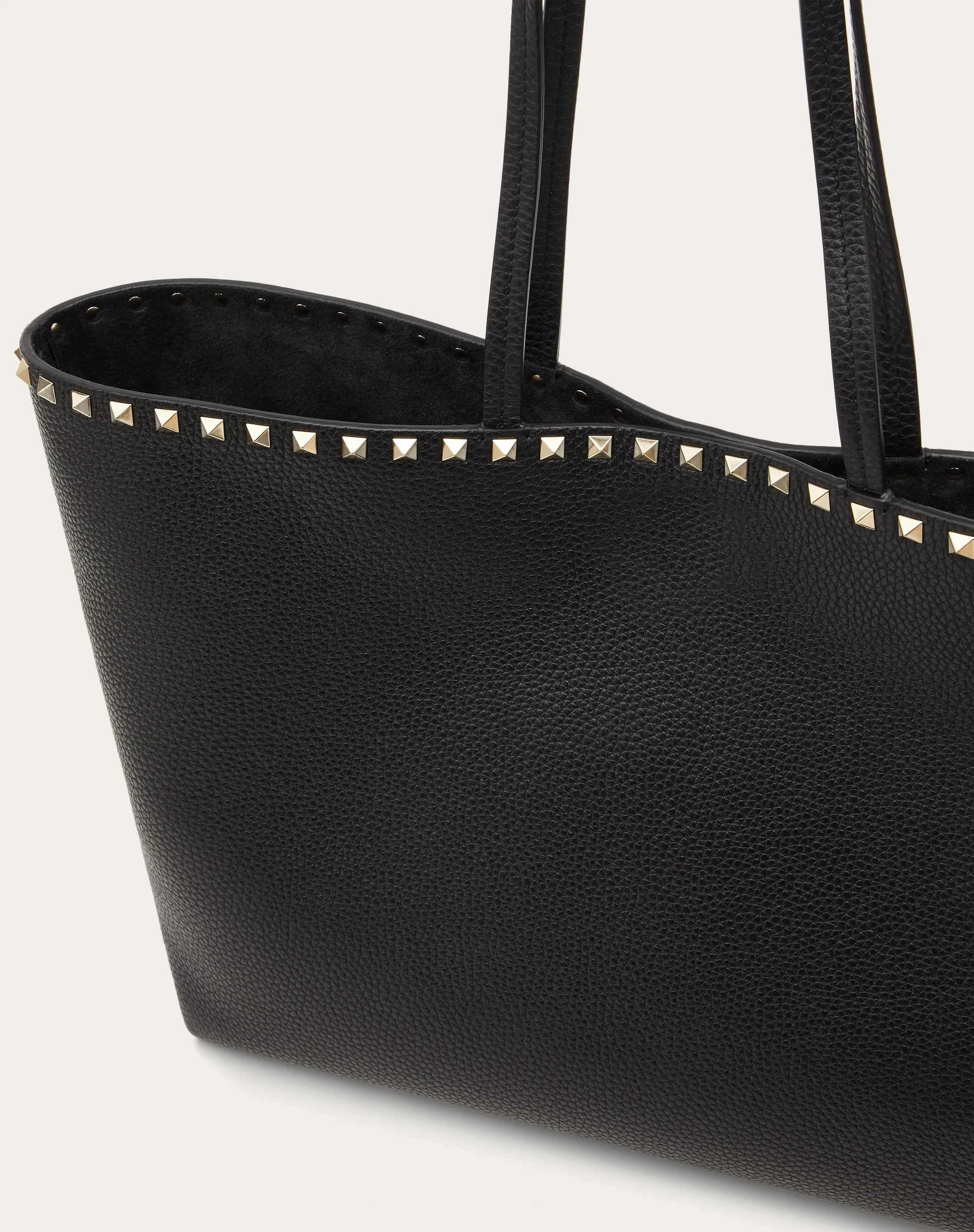BORSA SHOPPING ROCKSTUD IN VITELLO GRANATO