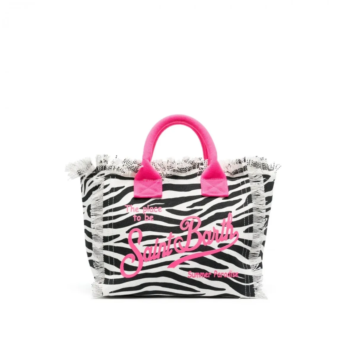 Borsa Vanity In Canvas Zebrata