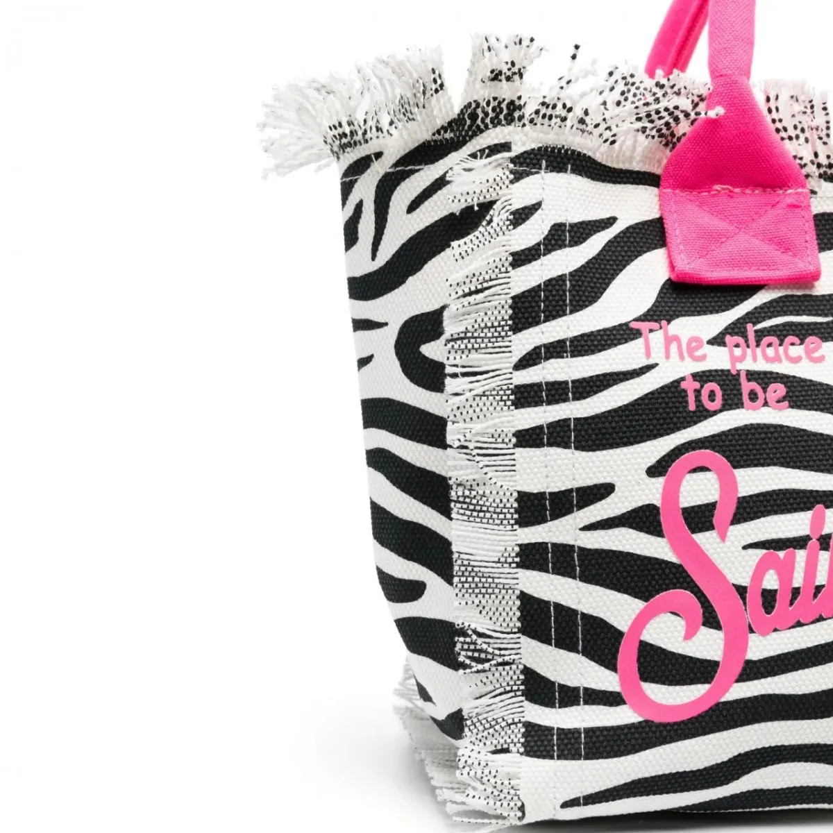 Borsa Vanity In Canvas Zebrata