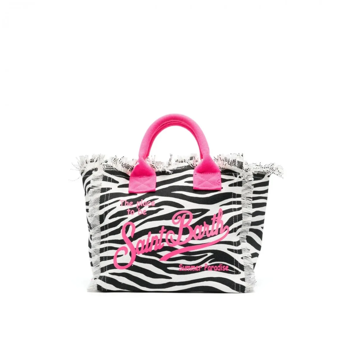 Borsa Vanity In Canvas Zebrata