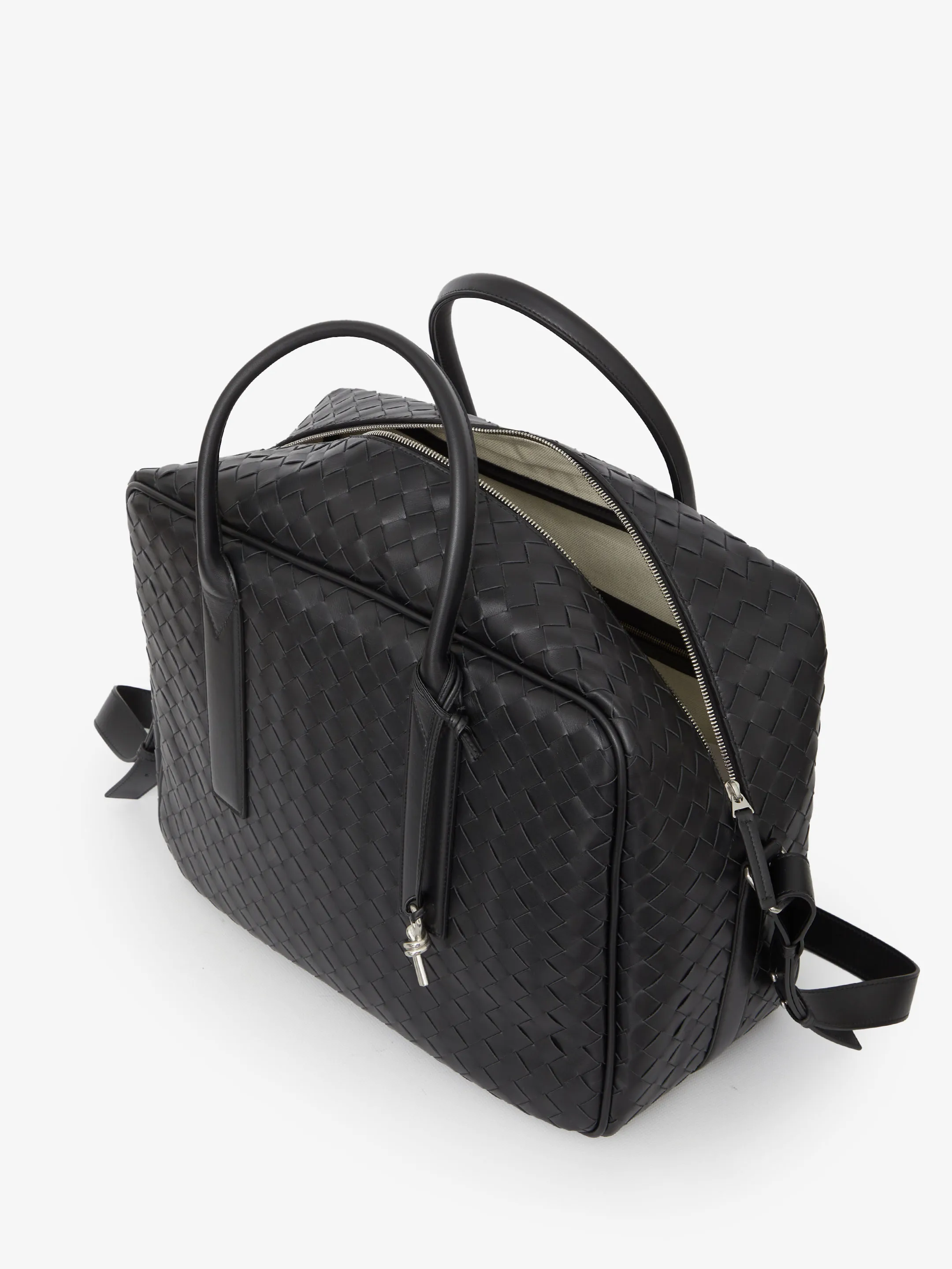 BOTTEGA VENETA    Borsa weekender in pelle