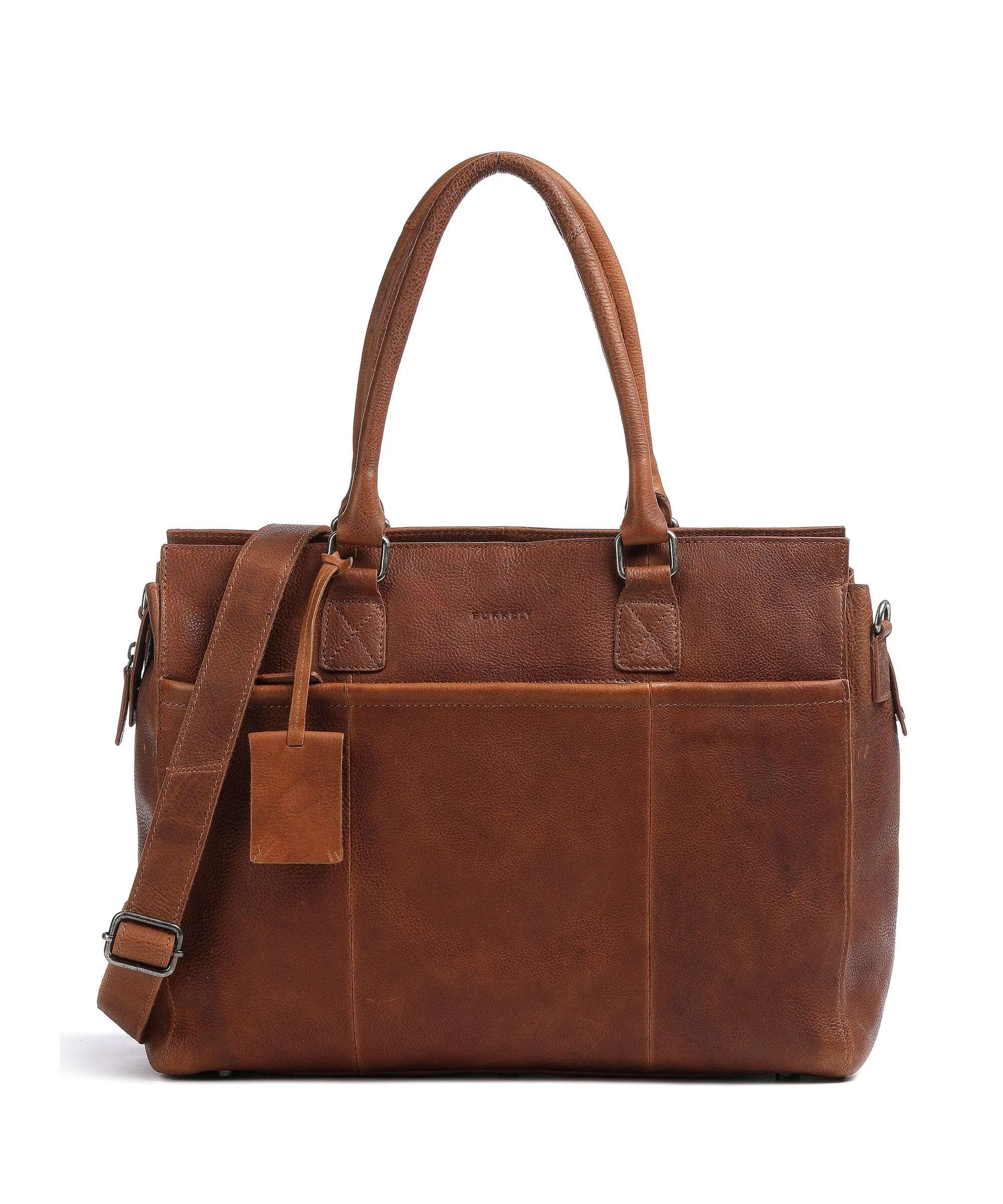 Burkely Antique Avery Cartella 15″ pelle granulata tan  
