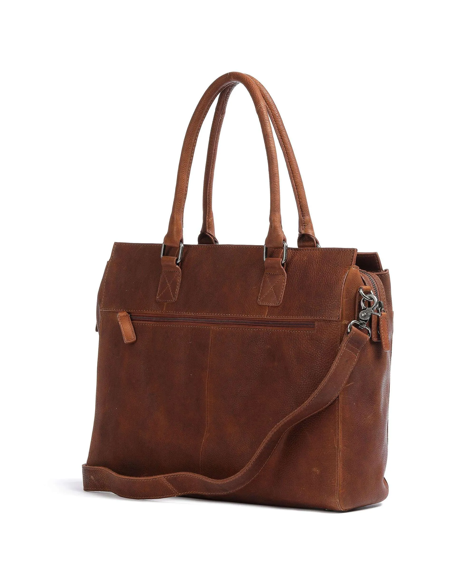 Burkely Antique Avery Cartella 15″ pelle granulata tan  