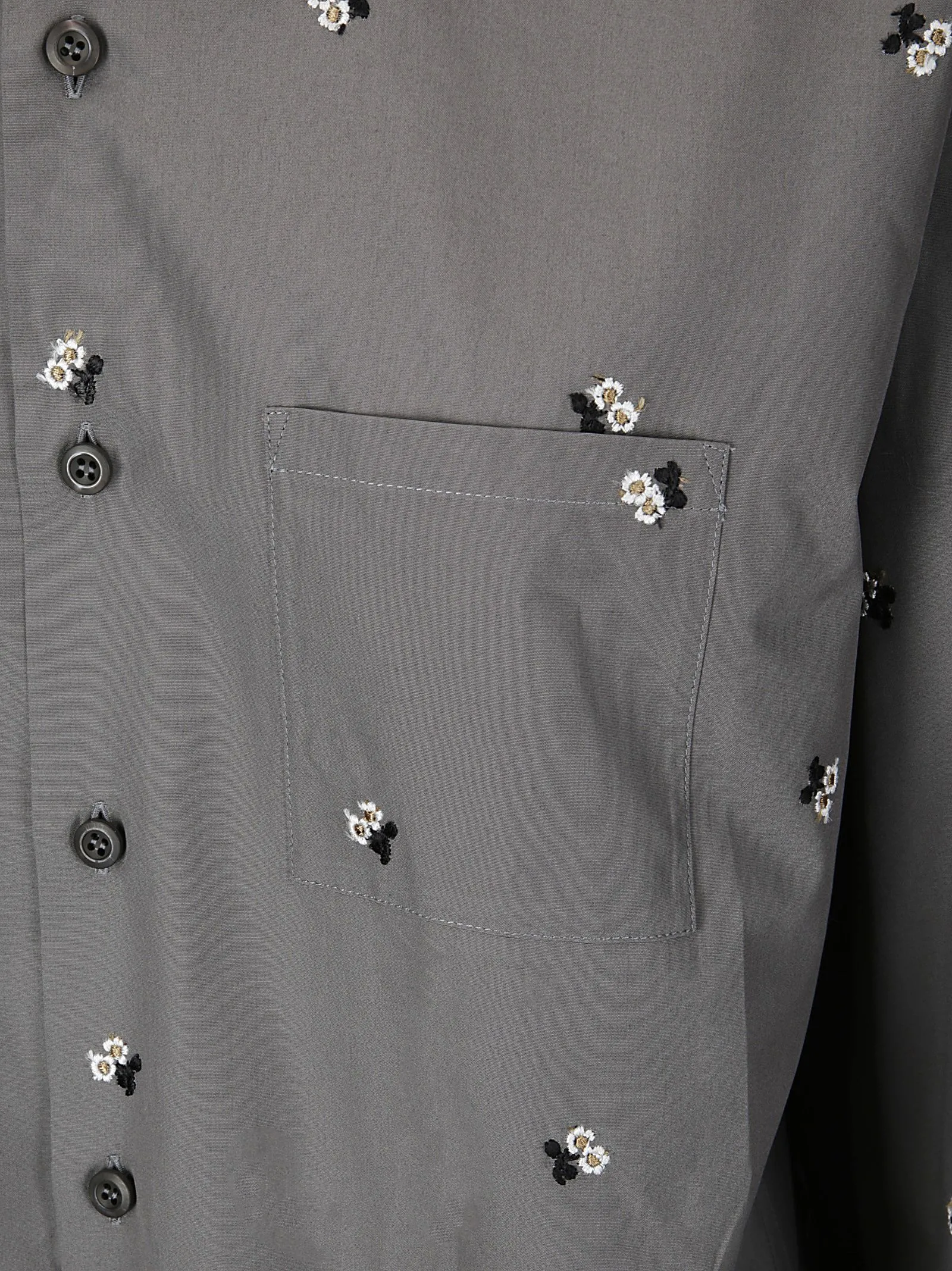 Camicia con ricamo - POP FLOWERS CASTELROCK FLOWERS POPELINE