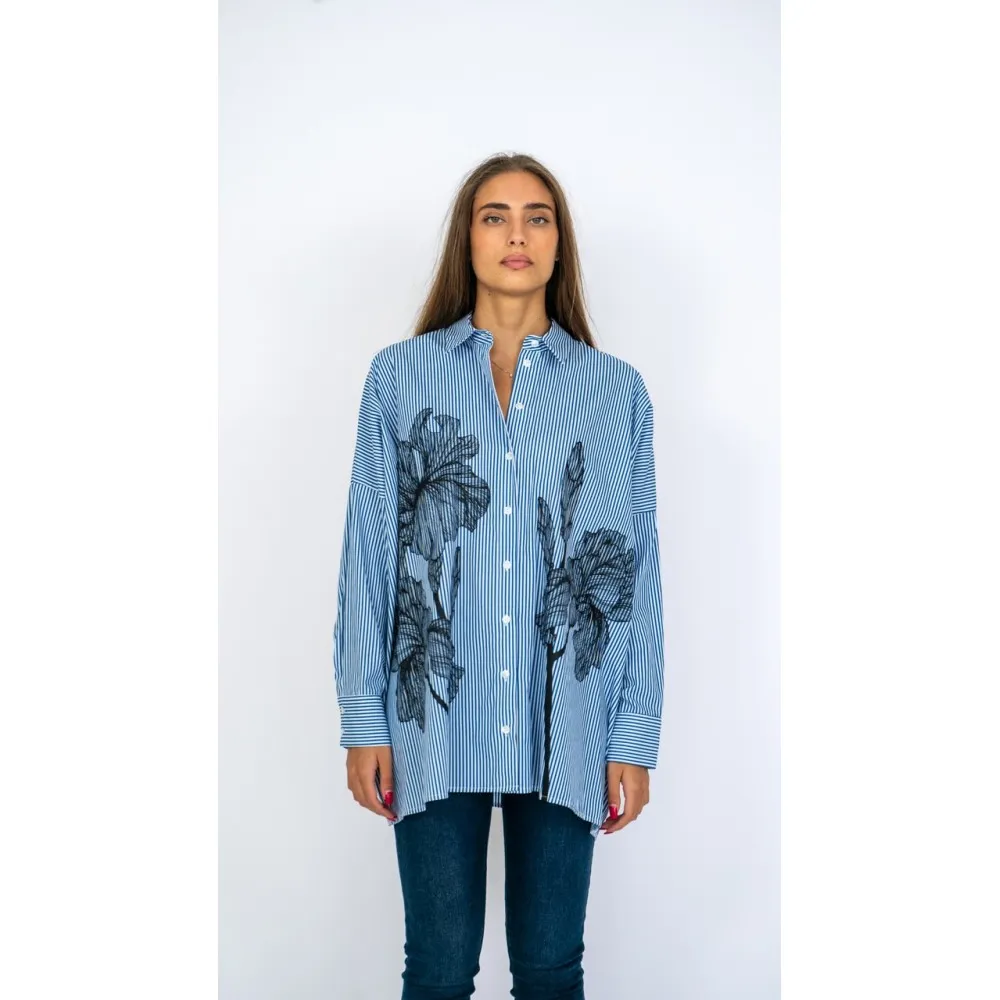 Camicia donna a righe Dixie