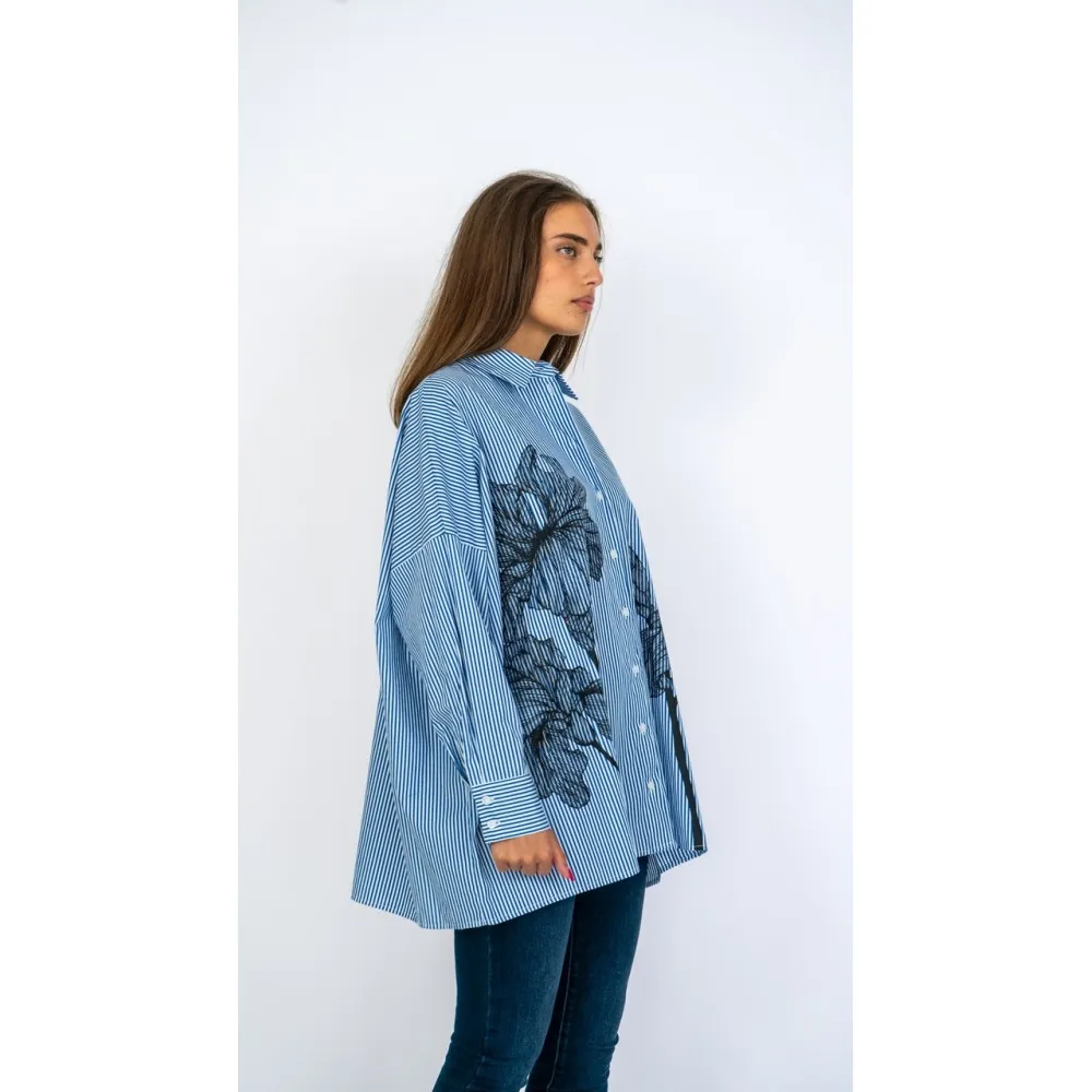 Camicia donna a righe Dixie