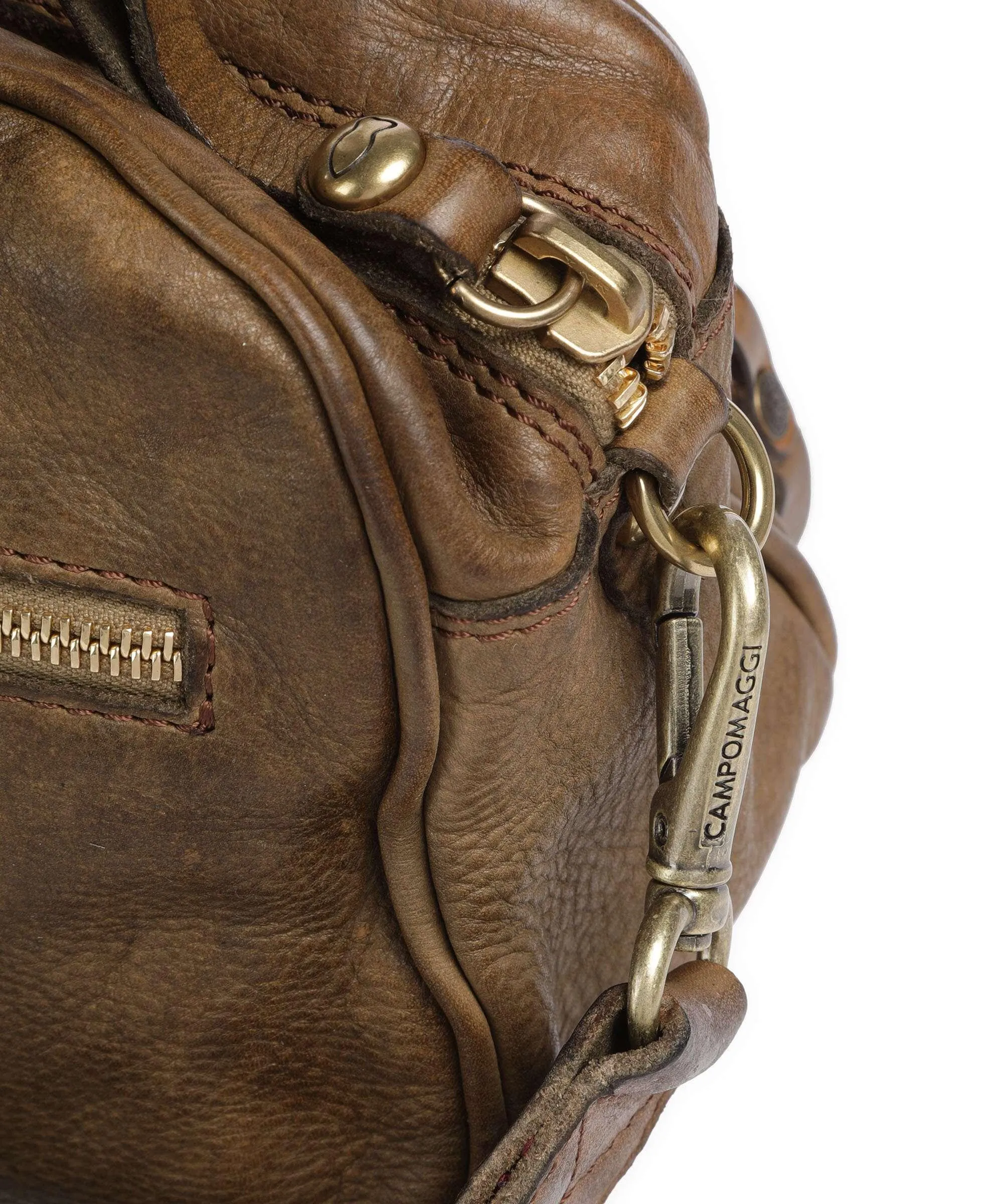  Campomaggi Borsa a mano pelle bovina verde-oliva  