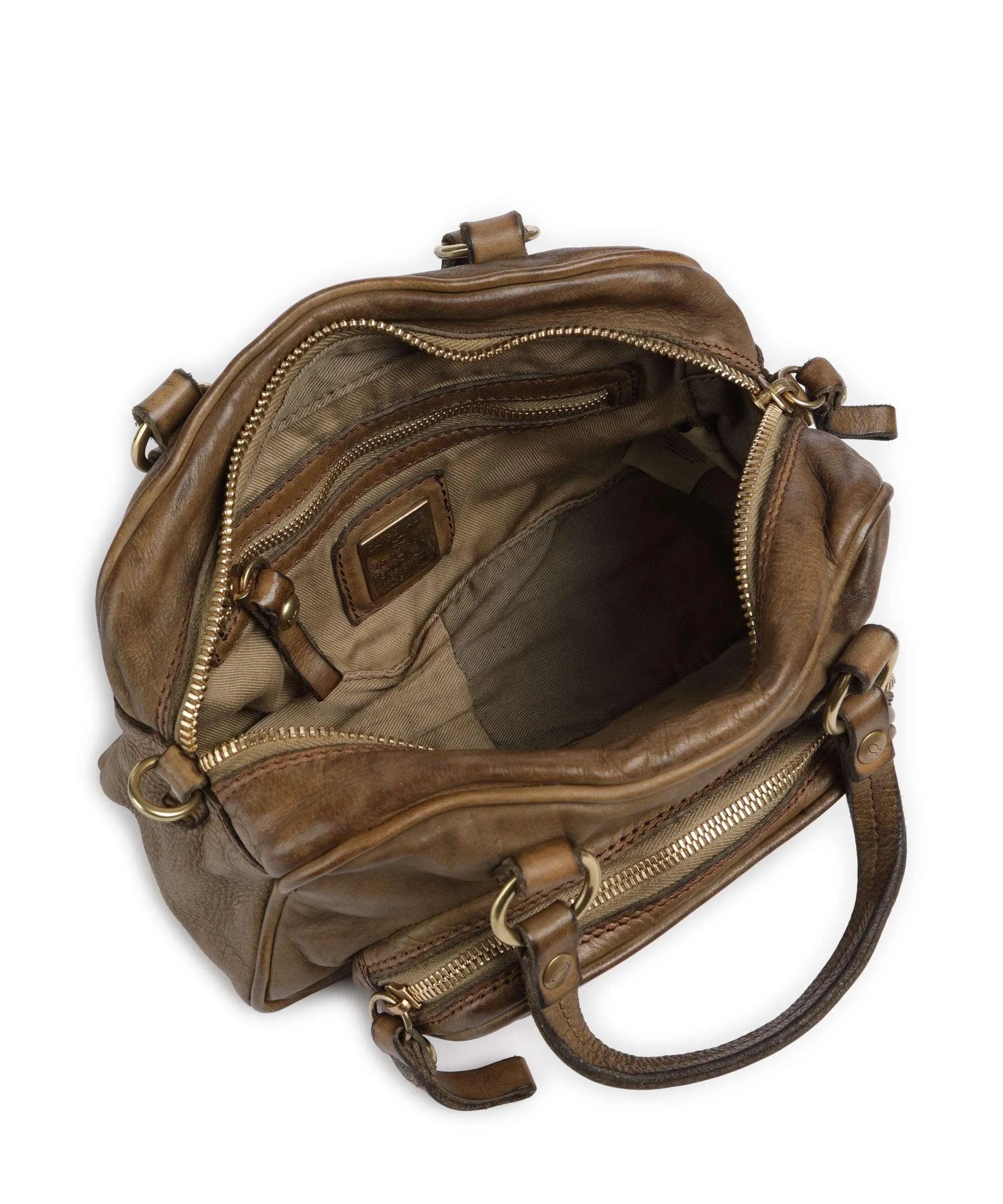  Campomaggi Borsa a mano pelle bovina verde-oliva  