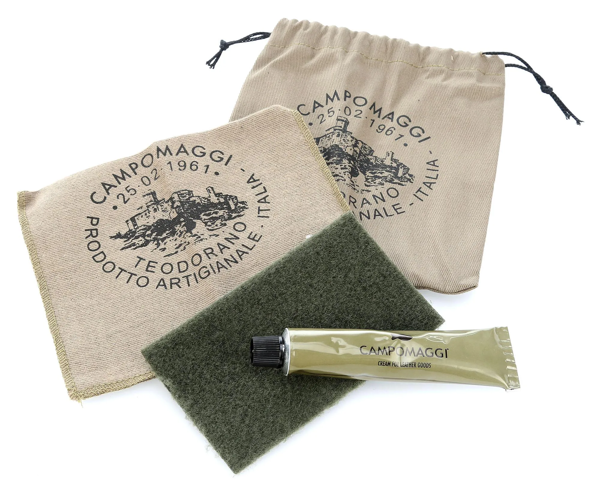  Campomaggi Borsa a mano pelle bovina verde-oliva  