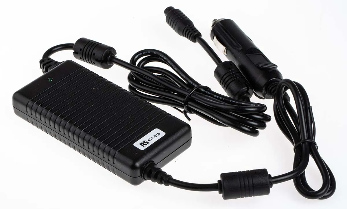 Caricabatterie da auto, ingresso 11 → 16V cc, uscita 19V cc, 4.7A, 89W, A innesto