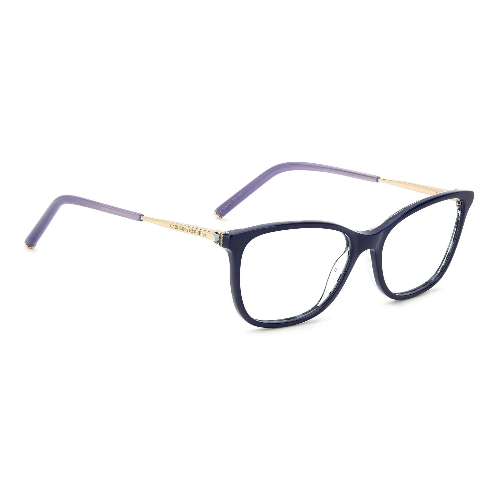   Carolina Herrera HER 0197 - KY2 Oro Blu | Occhiale Da Vista Donna 