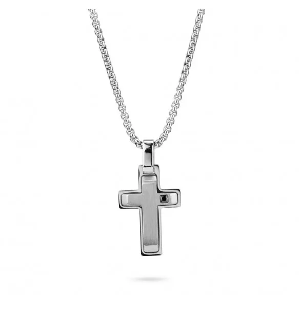 Collana Boccadamo Man croce AGR251