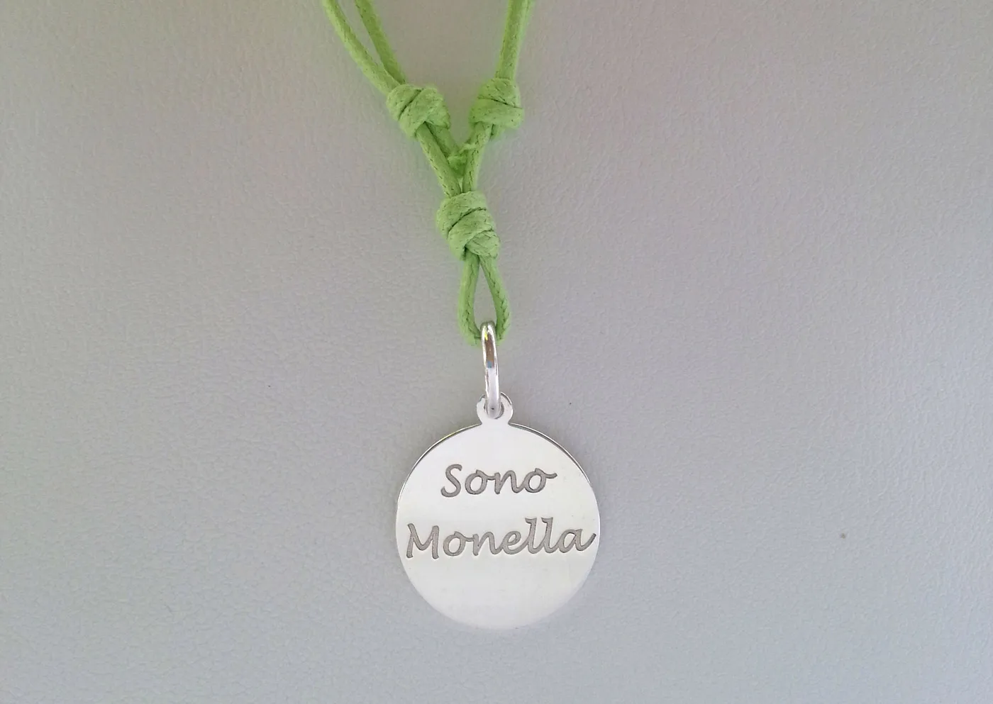 Collana cordino verde