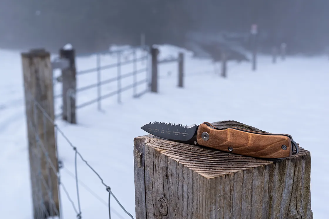 Coltello pieghevole Panorama Maloja Black Edition