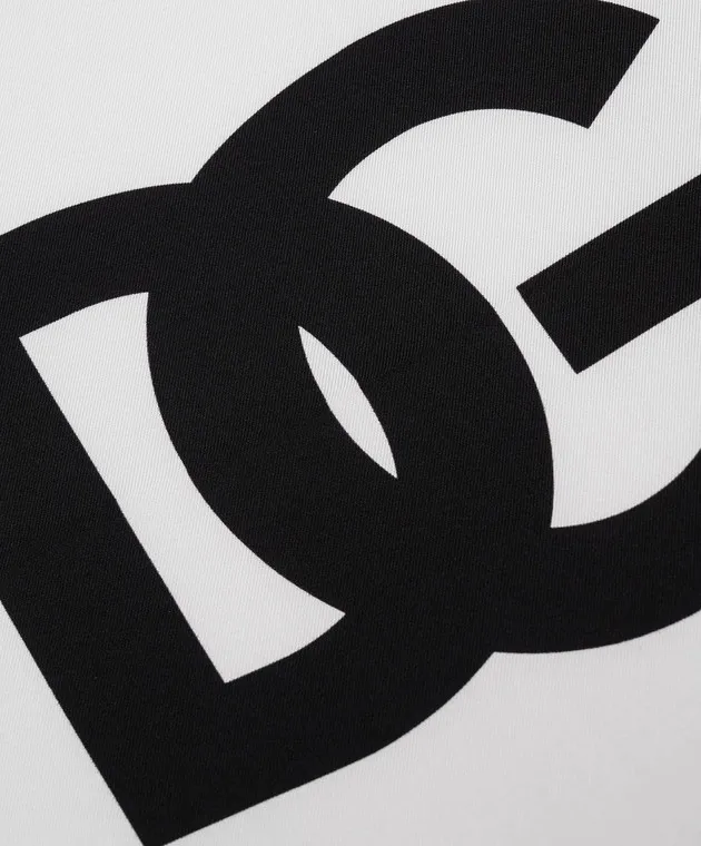 Dolce&Gabbana Sciarpa in seta con stampa logo GQ704EHI1F1