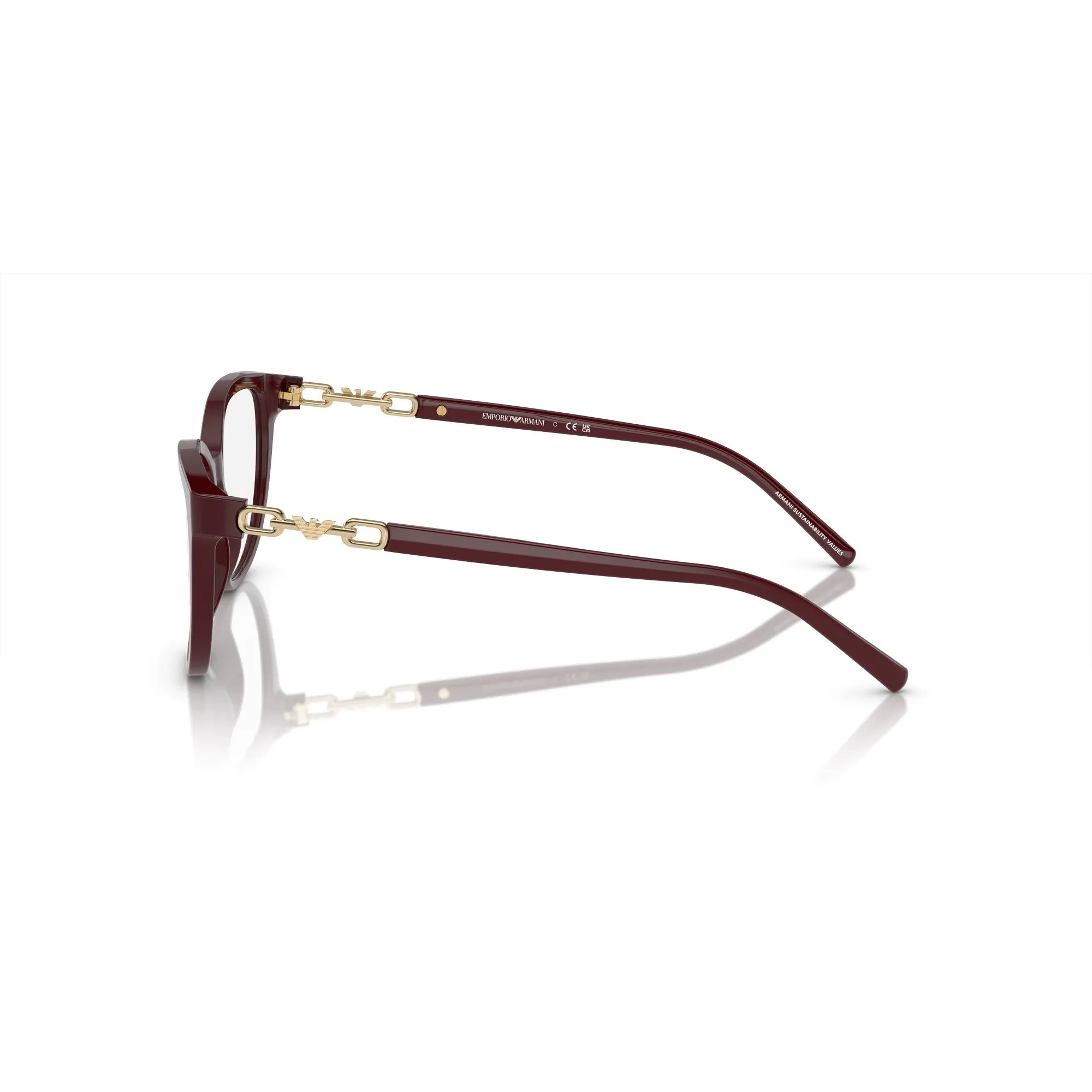   Emporio Armani EA 3190 - 5576 Bordeaux Lucido | Occhiale Da Vista Donna 