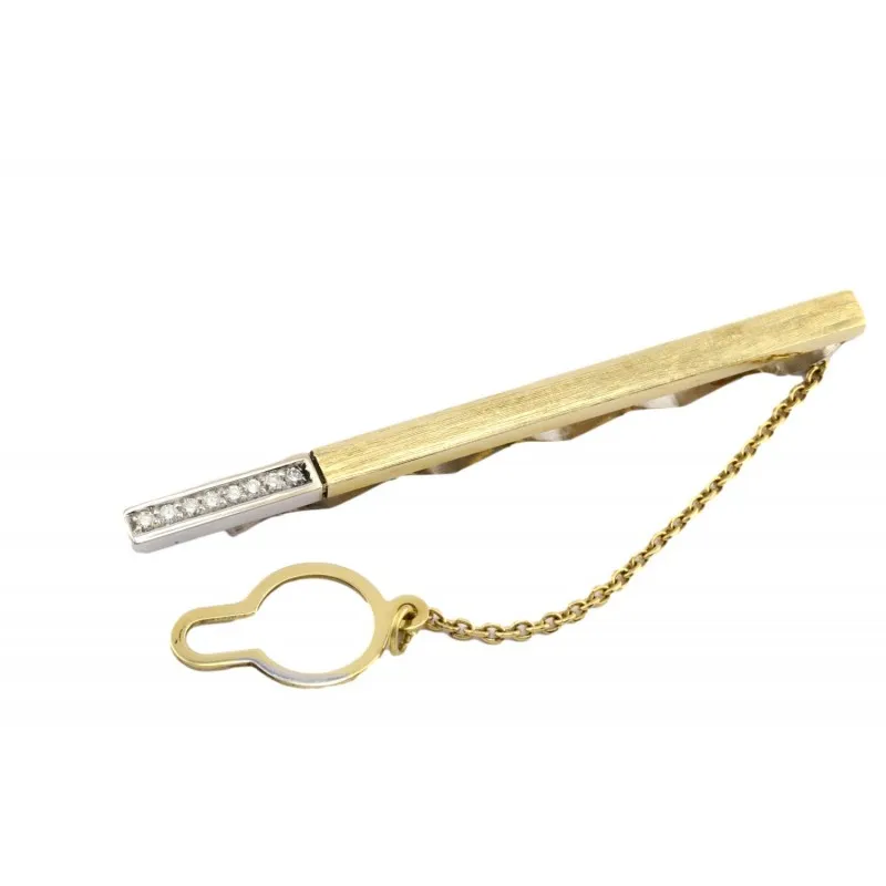 fermacravatta uomo Gioielli Lavinia lav008601 in oro 750 giallo con diamanti  