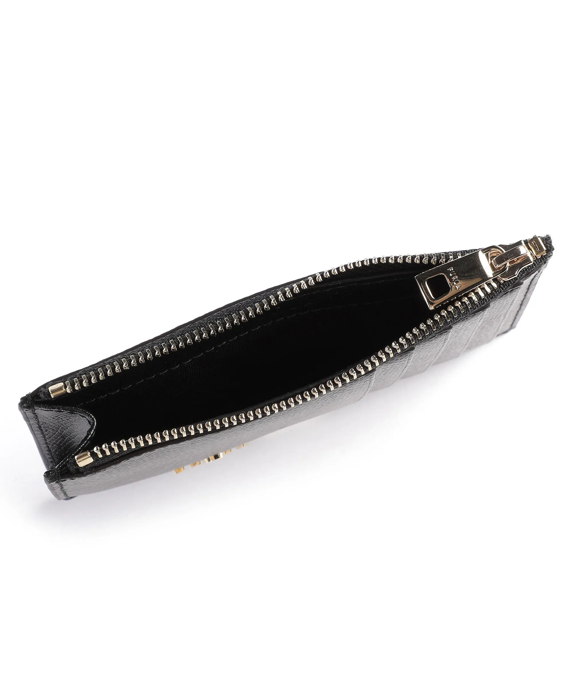  Furla Camelia M Porta carte di credito pelle granulata nero  