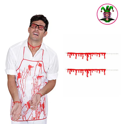 Gocce di sangue braccialetti conf. da 2 pezzi