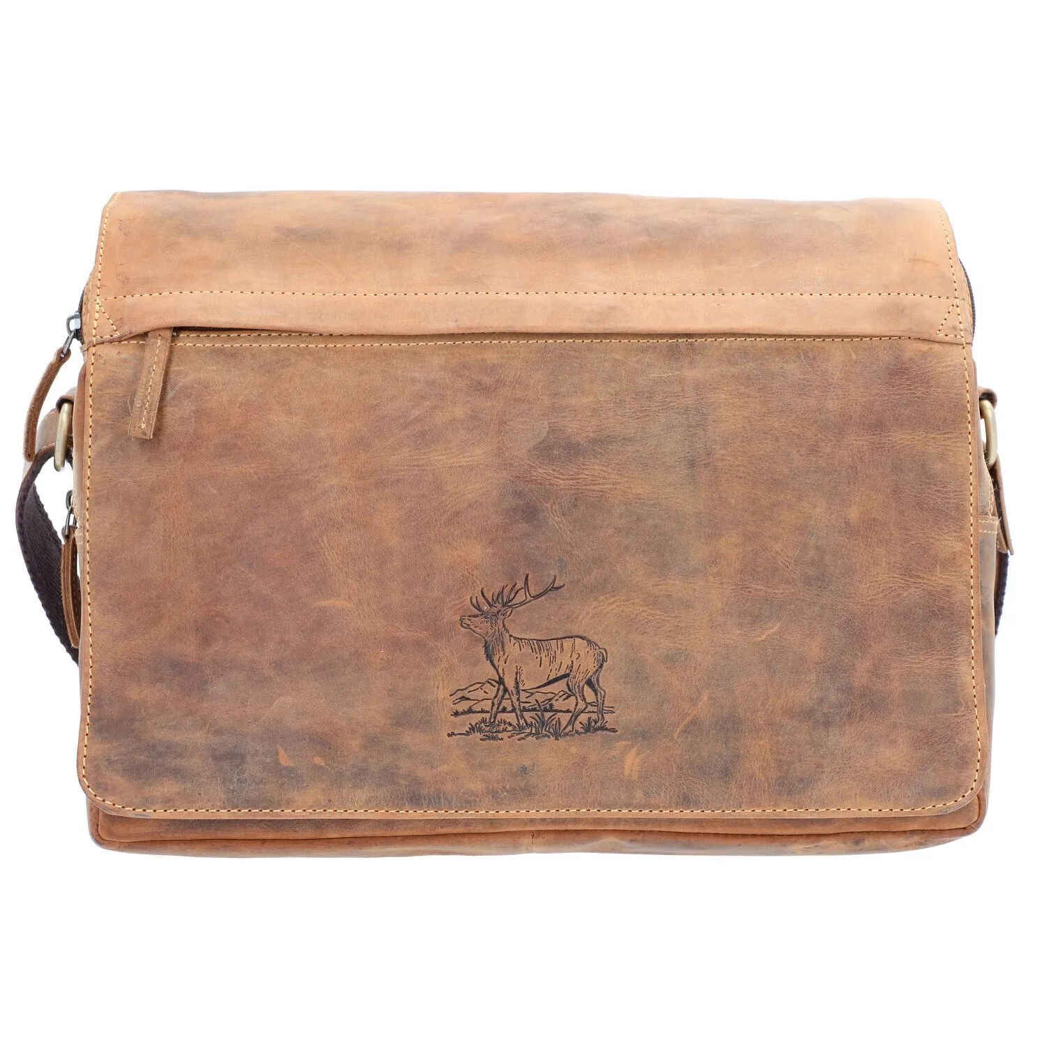 Greenburry Borsa a tracolla vintage in pelle 30 cm