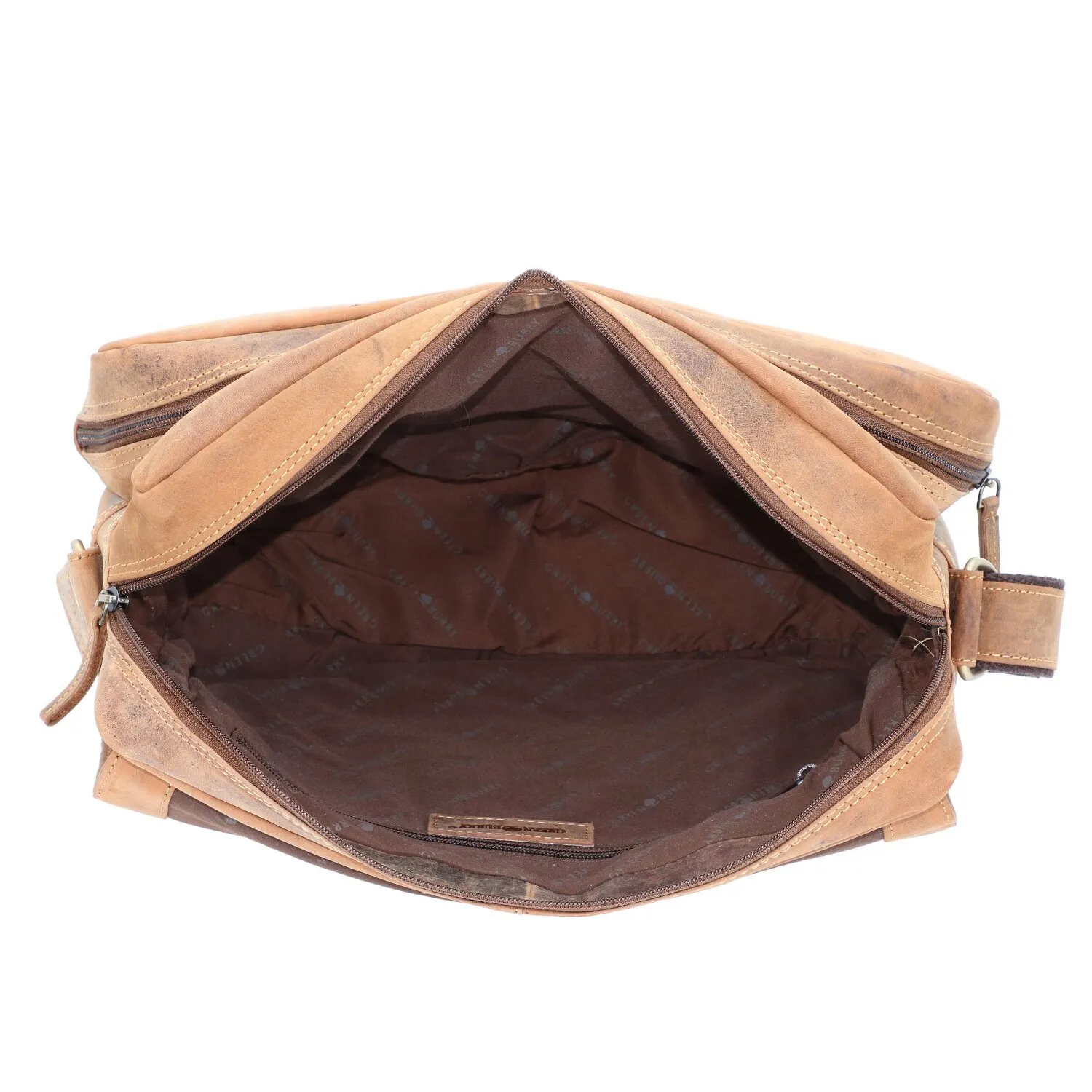 Greenburry Borsa a tracolla vintage in pelle 30 cm