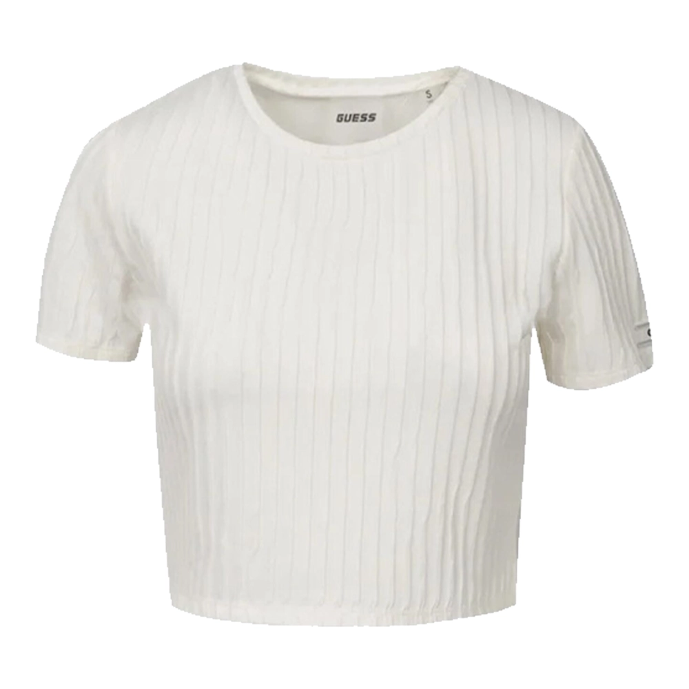 Guess T shirt cropped Anneka V4RI02 KC2U2 G042 Snow Cap