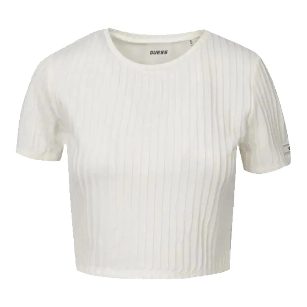 Guess T shirt cropped Anneka V4RI02 KC2U2 G042 Snow Cap