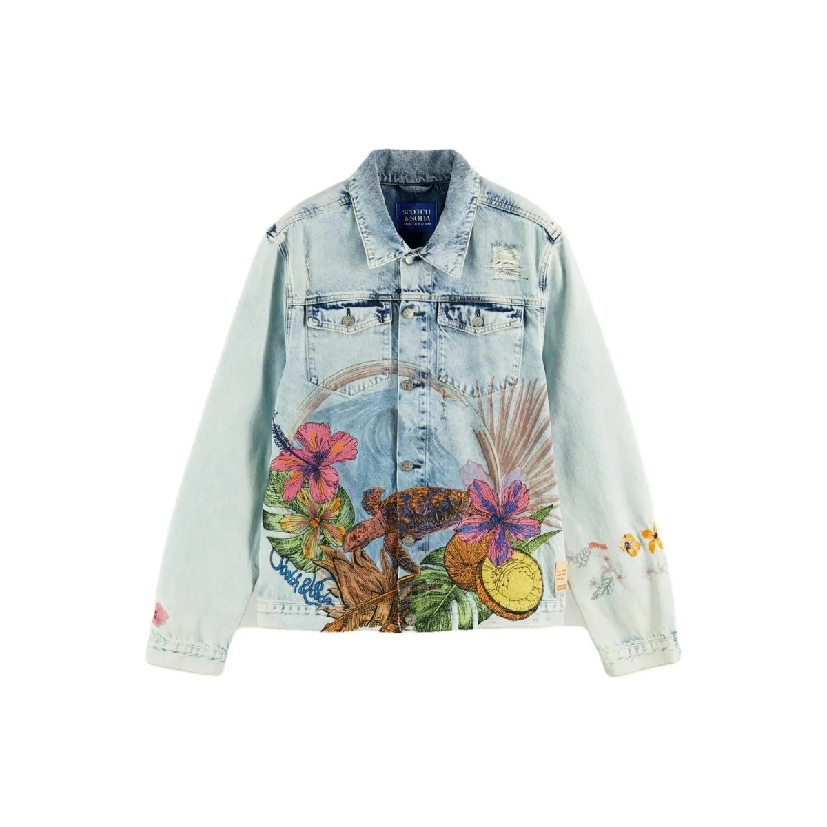Hawaiian Flow - Giacca Trucker In Cotone Biologico