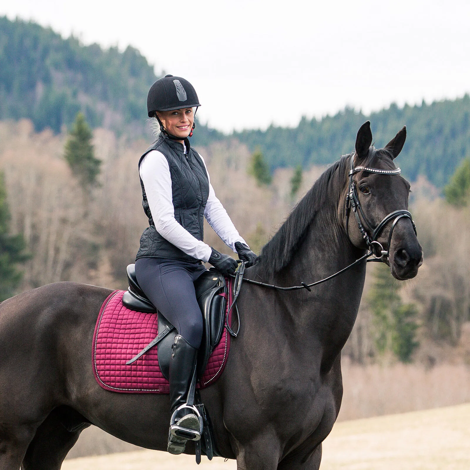 Horze Gilet trapuntato classico da donna