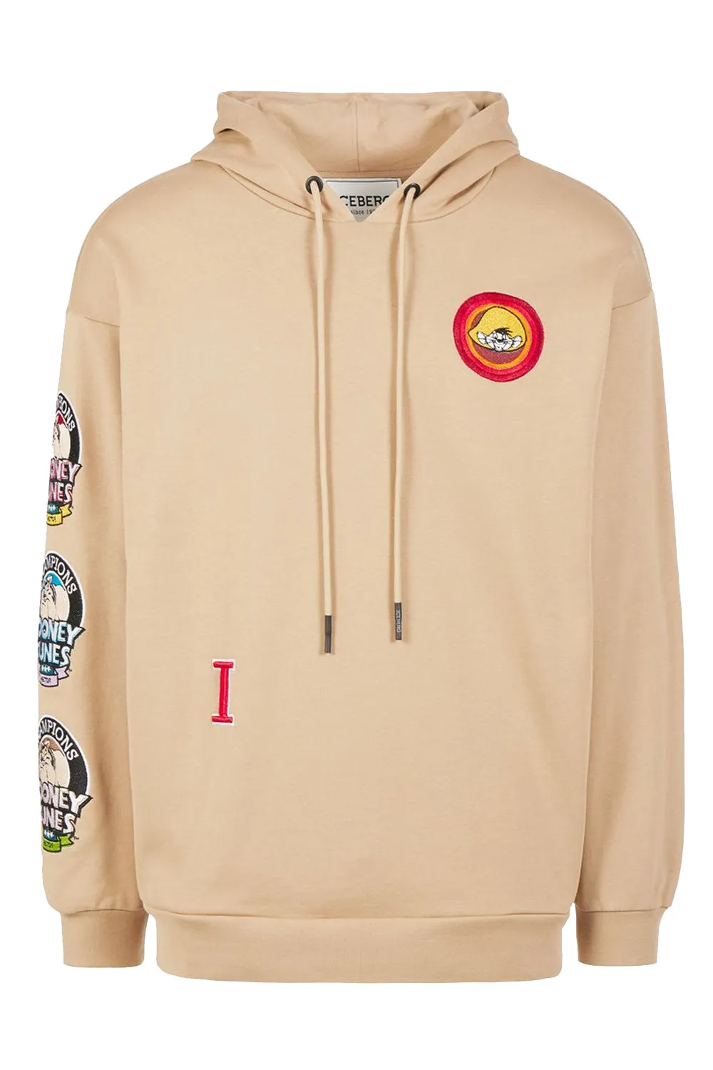 ICEBERG Felpa con cappuccio e patch cartoon