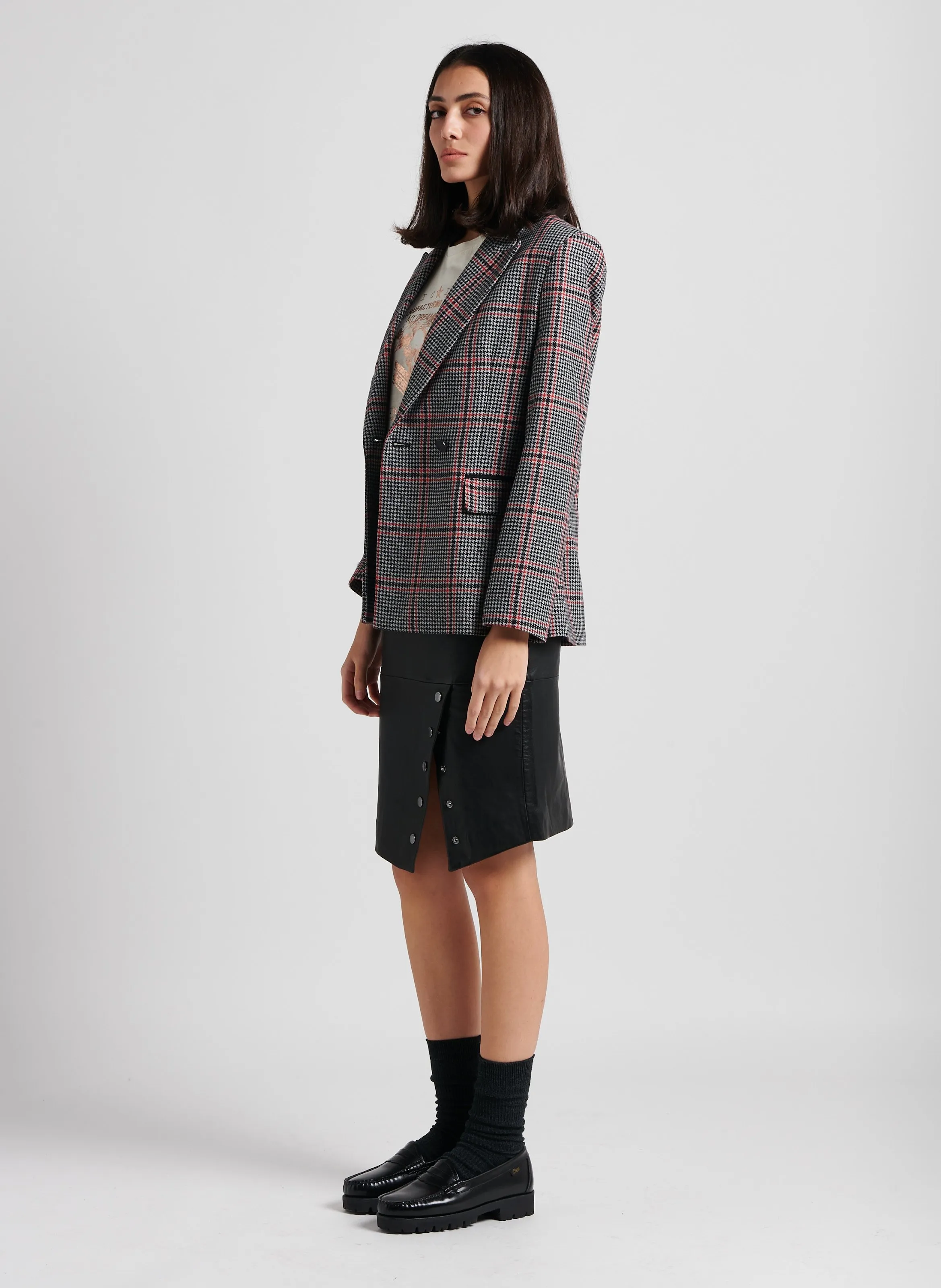  IKKS   Gonna midi in pelle | Nero